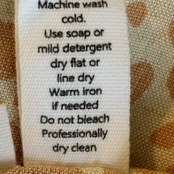 MIDNIGHT SKY CARMEL ZEBRA PRINT TIED LINEN BLEND BLOUSE women’S SIZE MEDIUM - Picture 8 of 9